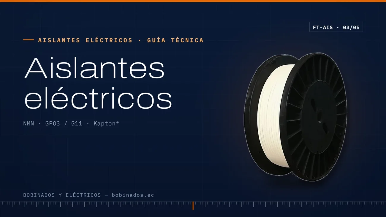 Aislantes eléctricos para motores y transformadores