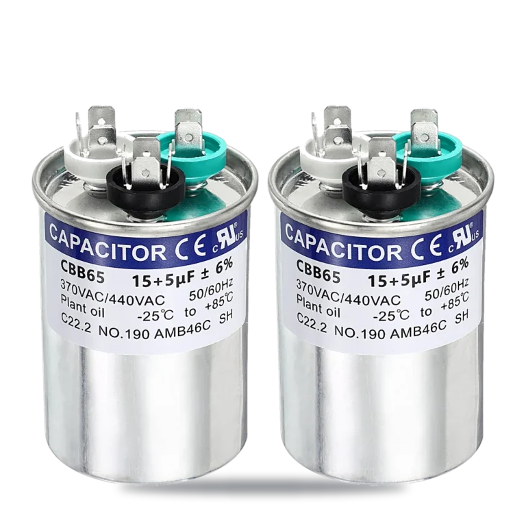 Capacitores de arranque y marcha para motores monofásicos — vista de detalle