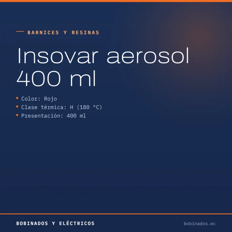 Insovar aerosol 400 ml — Bobinados y Eléctricos Ecuador