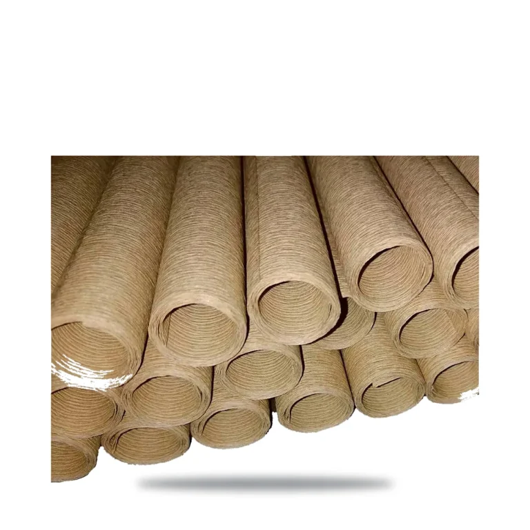 Tubo flexible de papel crepé