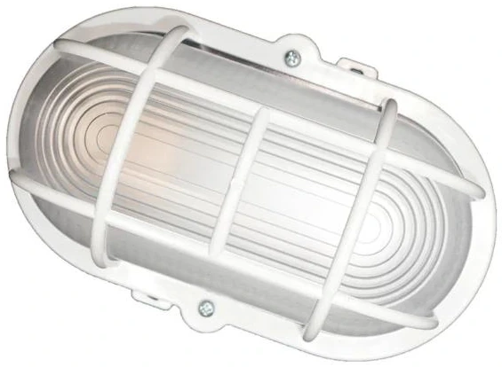 Lámpara tortuga LED o socket IP66 con rejilla blanca