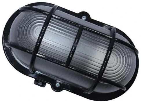 Lámpara tortuga LED o socket IP66 con rejilla negra